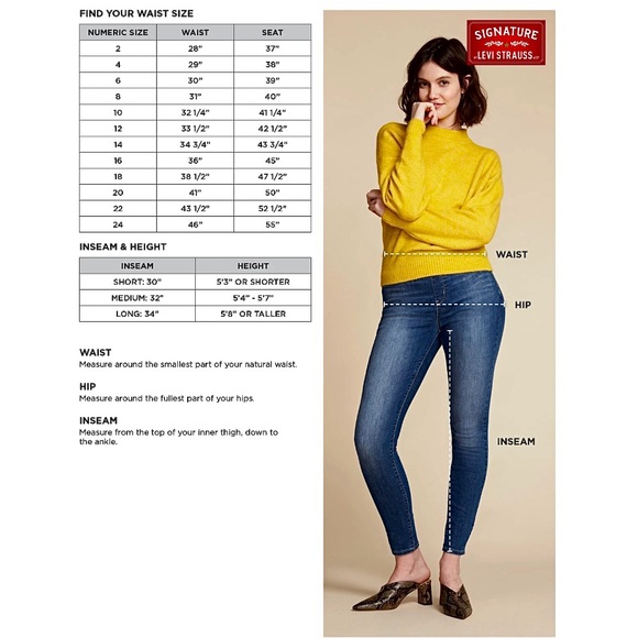 Levi’s Signature At Waist Bootcut Black Women's Jeans - Picture 11 of 11